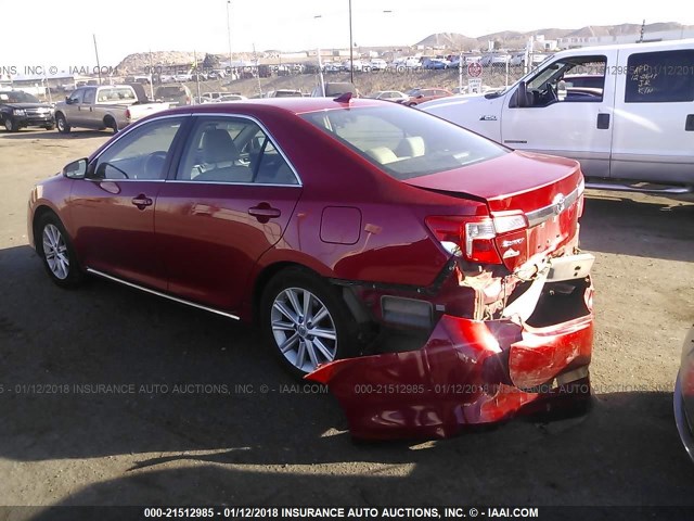 4T1BK1FK4EU540898 - 2014 TOYOTA CAMRY SE/XLE BURGUNDY photo 3