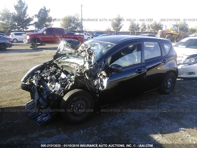3N1CE2CP3EL402935 - 2014 NISSAN VERSA NOTE S/S PLUS/SV/SL BLACK photo 2
