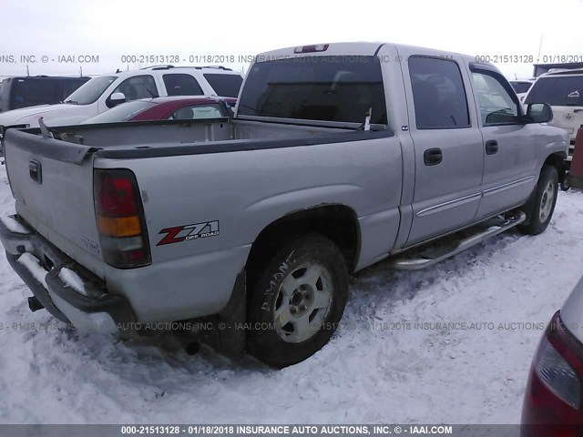 2GTEK13T661147111 - 2006 GMC NEW SIERRA K1500 SILVER photo 4