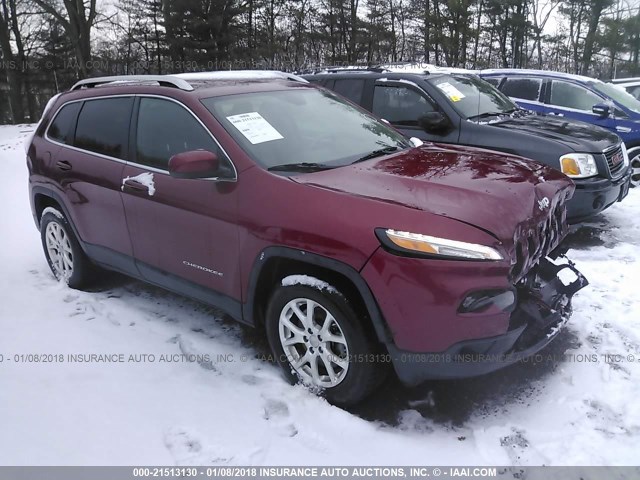 1C4PJMCB5GW262328 - 2016 JEEP CHEROKEE LATITUDE RED photo 1