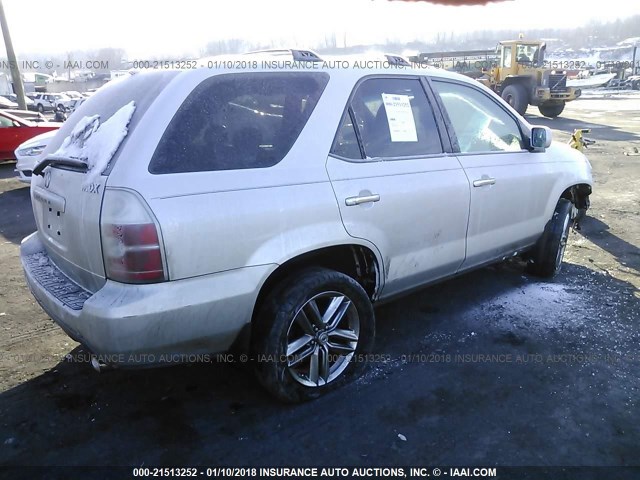 2HNYD18205H538911 - 2005 ACURA MDX SILVER photo 4