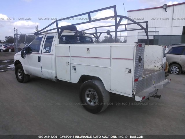 1FTNX21L33EB72794 - 2003 FORD F250 WHITE photo 3