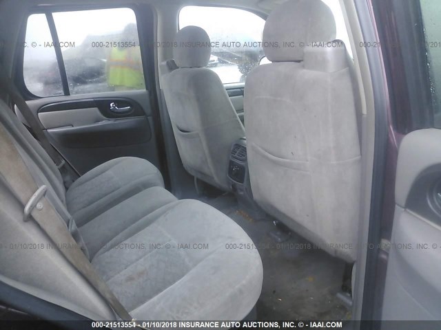 1GKDT13S062315765 - 2006 GMC ENVOY BURGUNDY photo 8