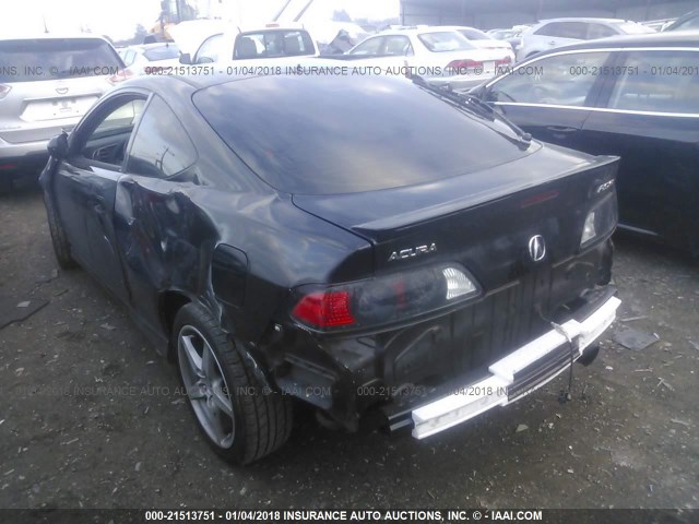 JH4DC53056S022122 - 2006 ACURA RSX TYPE-S BLACK photo 3