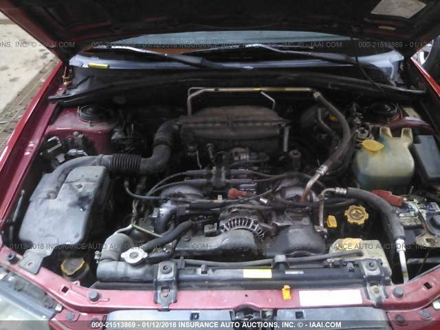 JF1SG65624H749982 - 2004 SUBARU FORESTER 2.5XS Красный фото 10