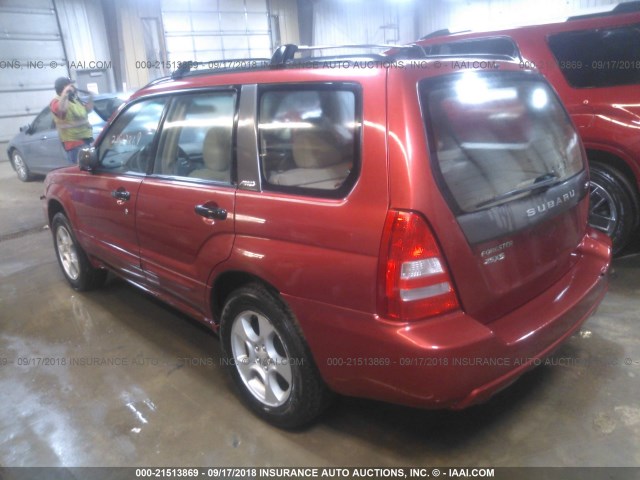 JF1SG65624H749982 - 2004 SUBARU FORESTER 2.5XS Красный фото 3