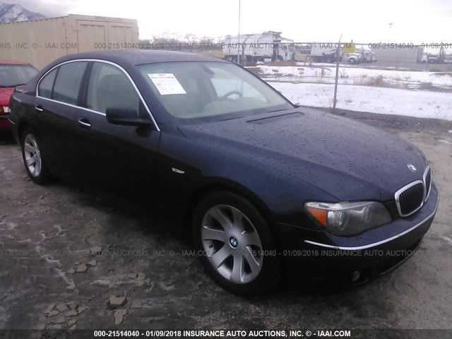 WBAHL835X7DT11046 - 2007 BMW 750 I BLUE photo 1