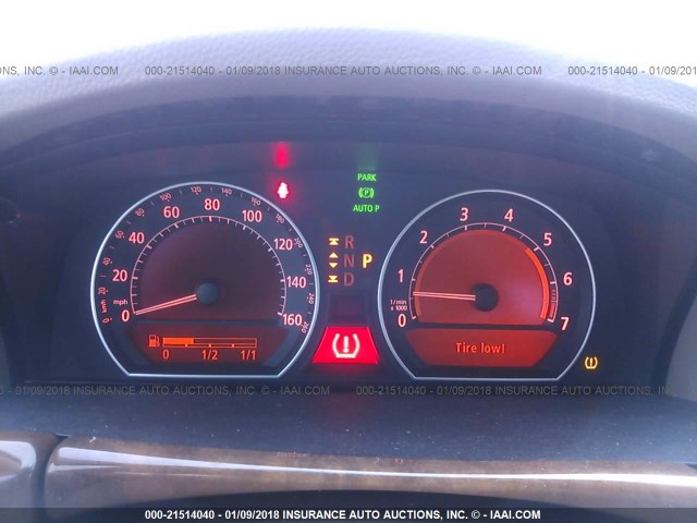 WBAHL835X7DT11046 - 2007 BMW 750 I BLUE photo 7