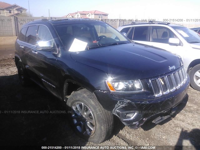 1C4RJFBG7EC350801 - 2014 JEEP GRAND CHEROKEE LIMITED BLACK photo 1