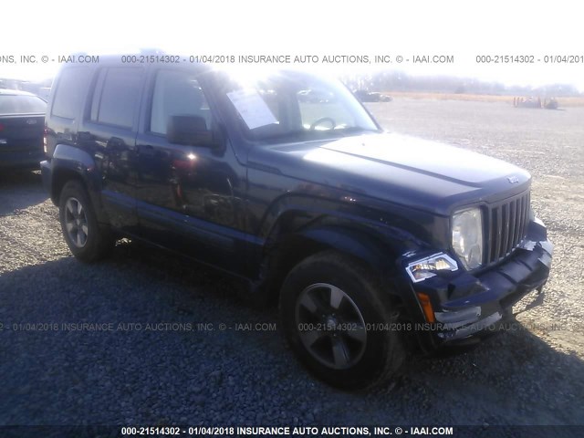 1J8GN28K58W277942 - 2008 JEEP LIBERTY SPORT 蓝色 照片 1