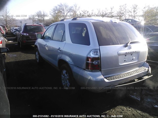 2HNYD18684H540097 - 2004 ACURA MDX TOURING SILVER photo 3