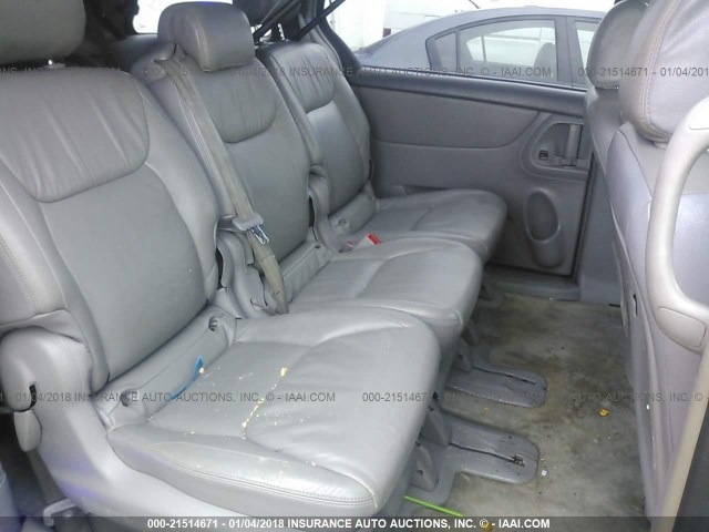 5TDZA23C16S453295 - 2006 TOYOTA SIENNA CE/LE BLUE photo 8