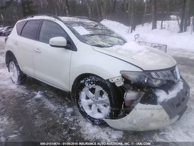 JN8AZ18W59W149995 - 2009 NISSAN MURANO S/SL/LE WHITE photo 1