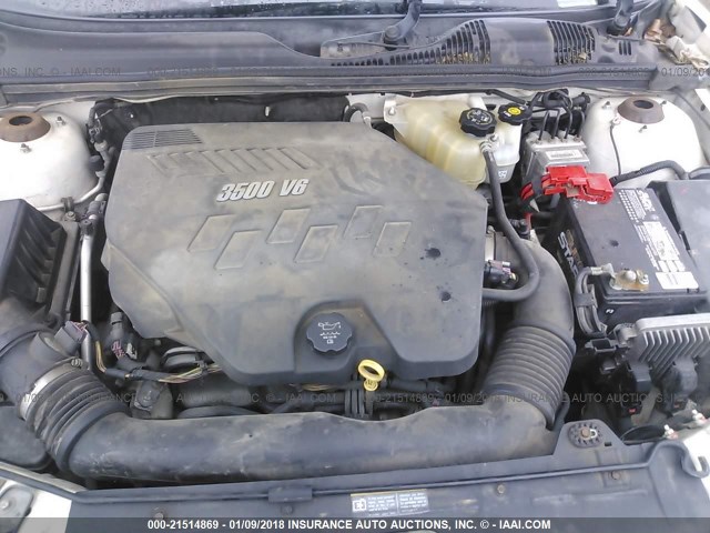 1G1ZS58N78F115985 - 2008 CHEVROLET MALIBU LS თეთრი ფოტო 10