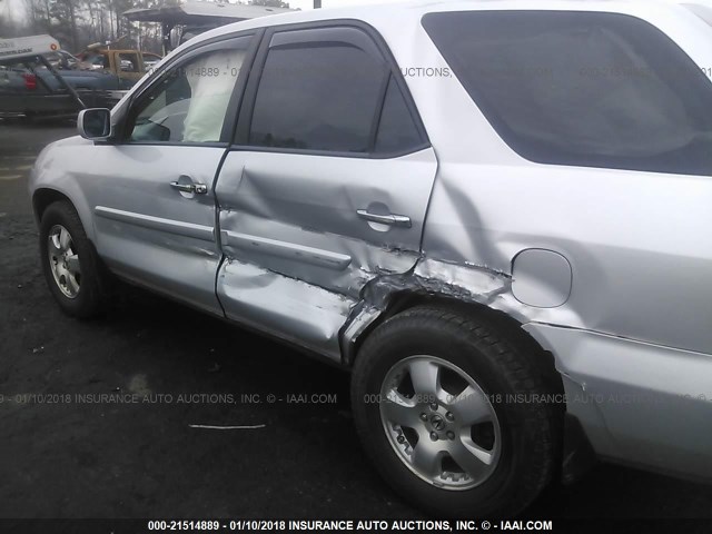 2HNYD18255H528326 - 2005 ACURA MDX SILVER photo 6