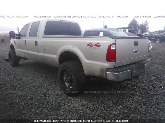 1FTWW31R48ED61365 - 2008 FORD F350 GOLD photo 3