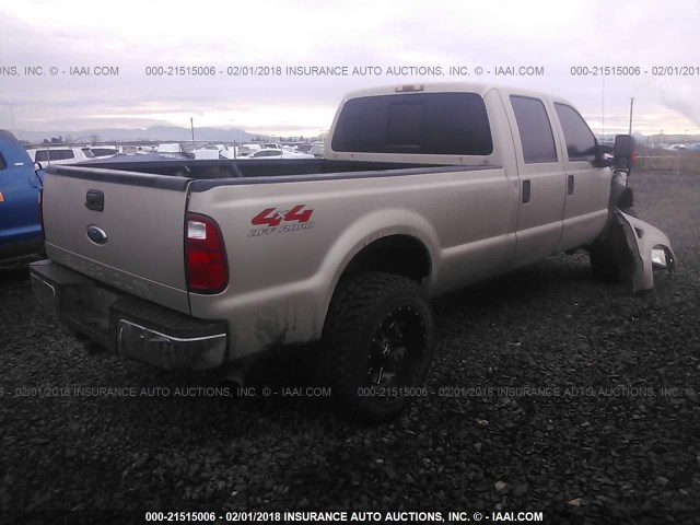 1FTWW31R48ED61365 - 2008 FORD F350 GOLD photo 4