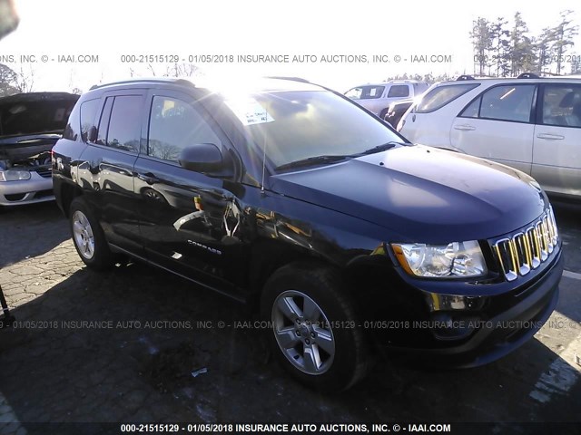 1C4NJCBA6ED545792 - 2014 JEEP COMPASS SPORT BLACK photo 1