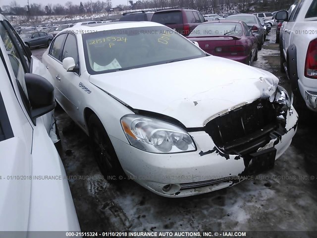 1G4HE57Y27U103738 - 2007 BUICK LUCERNE CXS WHITE photo 1