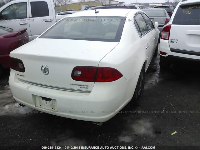 1G4HE57Y27U103738 - 2007 BUICK LUCERNE CXS WHITE photo 4