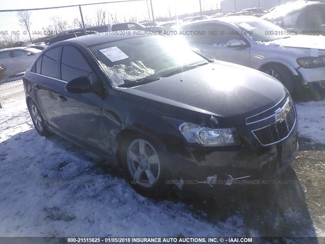 1G1PF5SC6C7364817 - 2012 CHEVROLET CRUZE LT BLACK photo 1