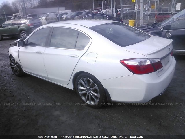 1HGCR2F59FA083093 - 2015 HONDA ACCORD SPORT 白色 照片 3