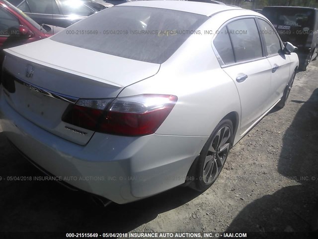 1HGCR2F59FA083093 - 2015 HONDA ACCORD SPORT WHITE photo 4