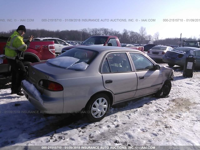 2T1BR12E61C498788 - 2001 TOYOTA COROLLA CE/LE/S TAN photo 4