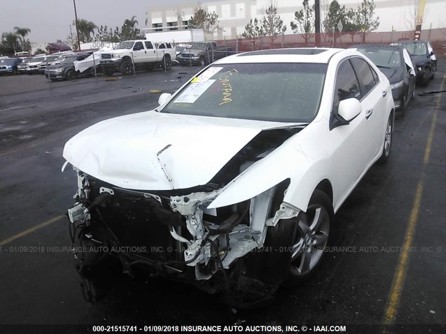 JH4CU2F65DC003018 - 2013 ACURA TSX TECH WHITE photo 2