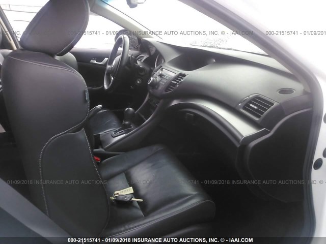 JH4CU2F65DC003018 - 2013 ACURA TSX TECH WHITE photo 5