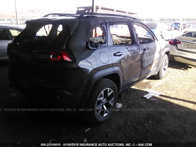 1C4PJMBB9FW699121 - 2015 JEEP CHEROKEE TRAILHAWK 灰色 照片 4