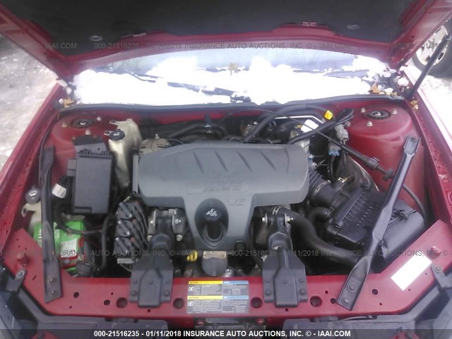 2G2WP552171148772 - 2007 PONTIAC GRAND PRIX RED photo 10