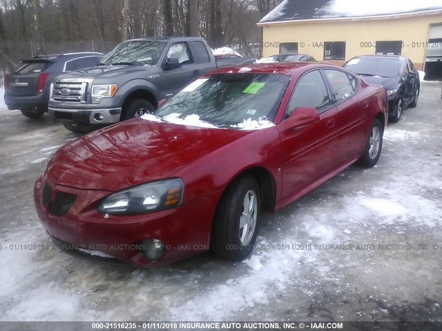 2G2WP552171148772 - 2007 PONTIAC GRAND PRIX RED photo 2