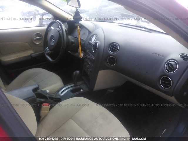 2G2WP552171148772 - 2007 PONTIAC GRAND PRIX RED photo 5