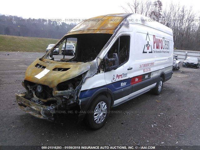 1FTYR3XV8HKA57820 - 2017 FORD TRANSIT T-250 WHITE photo 2