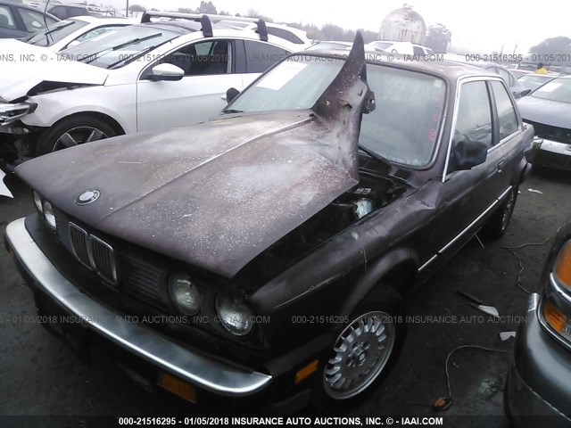 WBAAK8400F8779110 - 1985 BMW 318 I AUTOMATIC BROWN photo 2