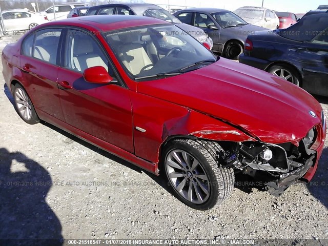 WBAPH5C59BA445603 - 2011 BMW 328 I SULEV RED photo 1