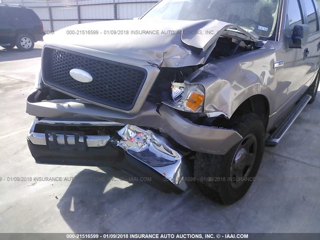 1FTRW12W56KC46505 - 2006 FORD F150 SUPERCREW TAN photo 6