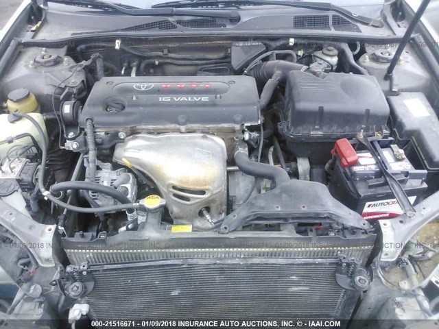 4T1BE32K12U577797 - 2002 TOYOTA CAMRY LE/XLE/SE 银色 照片 10