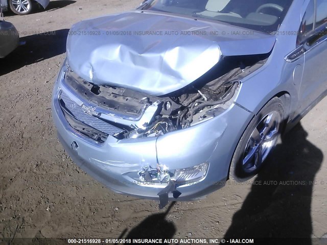 1G1RA6E47DU103281 - 2013 CHEVROLET VOLT Light Blue photo 6