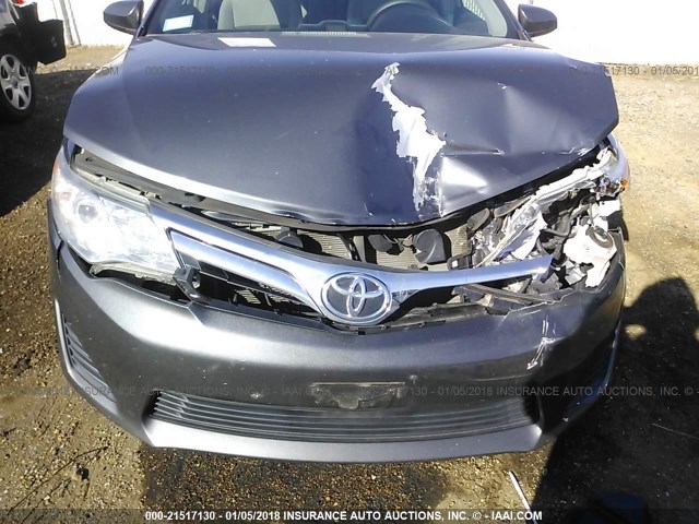 4T4BF1FK4CR176313 - 2012 TOYOTA CAMRY SE/LE/XLE GRAY photo 6