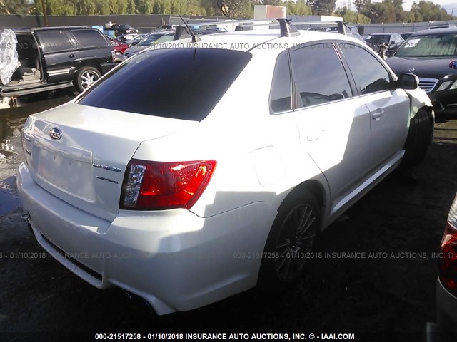 JF1GV7E67DG004796 - 2013 SUBARU IMPREZA WRX WHITE photo 4