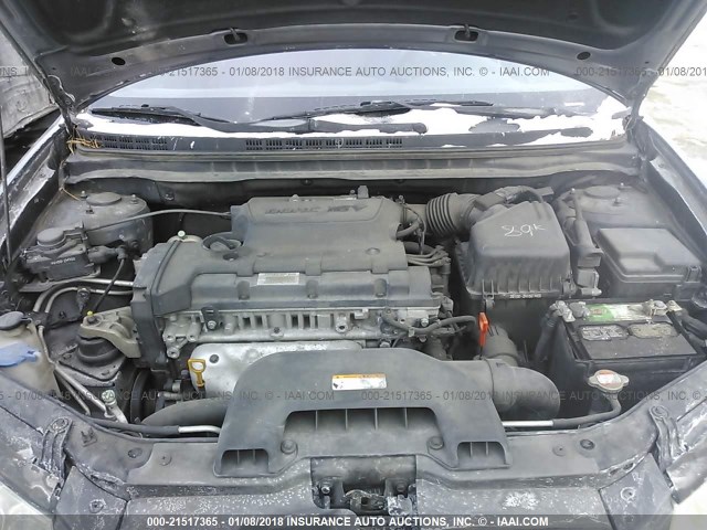 KMHDU46D19U617349 - 2009 HYUNDAI ELANTRA GLS/SE GRAY photo 10