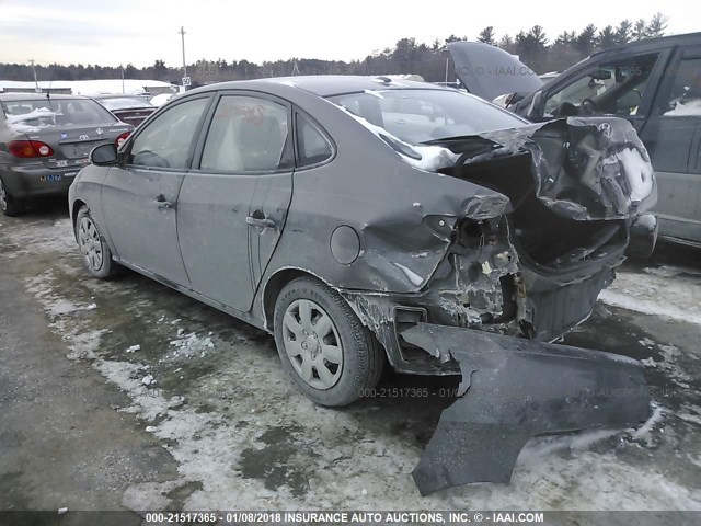 KMHDU46D19U617349 - 2009 HYUNDAI ELANTRA GLS/SE GRAY photo 3