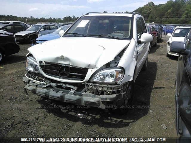 4JGAB54E1YA199580 - 2000 MERCEDES-BENZ ML 320 WHITE photo 6