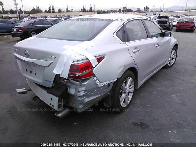 1N4AL3AP1EC128512 - 2014 NISSAN ALTIMA 2.5/S/SV/SL SILVER photo 4