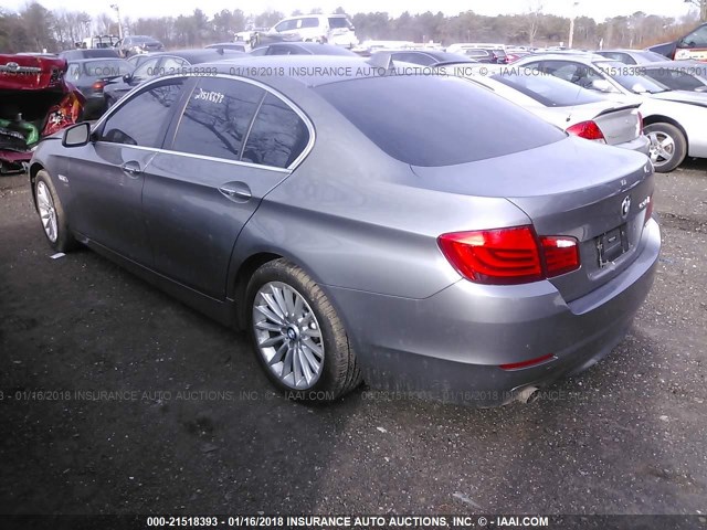 WBAFU7C5XCDU63045 - 2012 BMW 535 XI GRAY photo 3