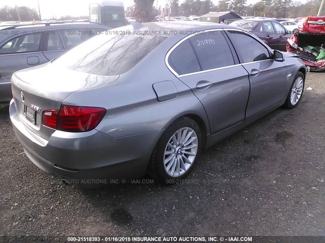 WBAFU7C5XCDU63045 - 2012 BMW 535 XI GRAY photo 4