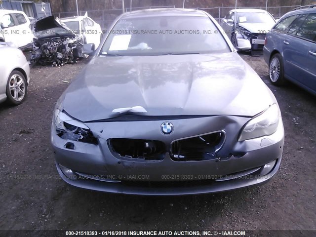 WBAFU7C5XCDU63045 - 2012 BMW 535 XI GRAY photo 6