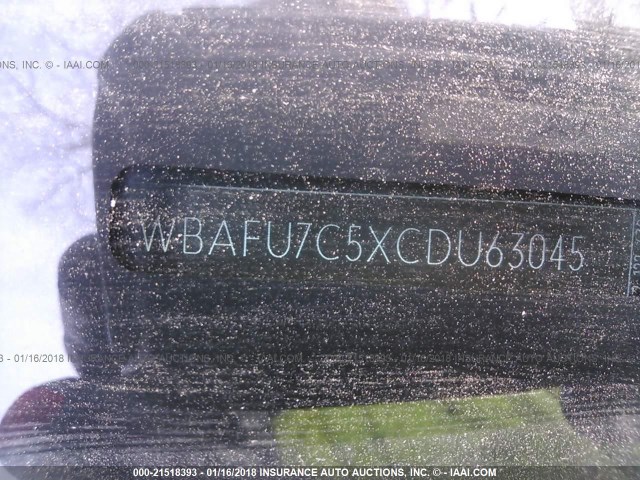 WBAFU7C5XCDU63045 - 2012 BMW 535 XI Boz foto 9